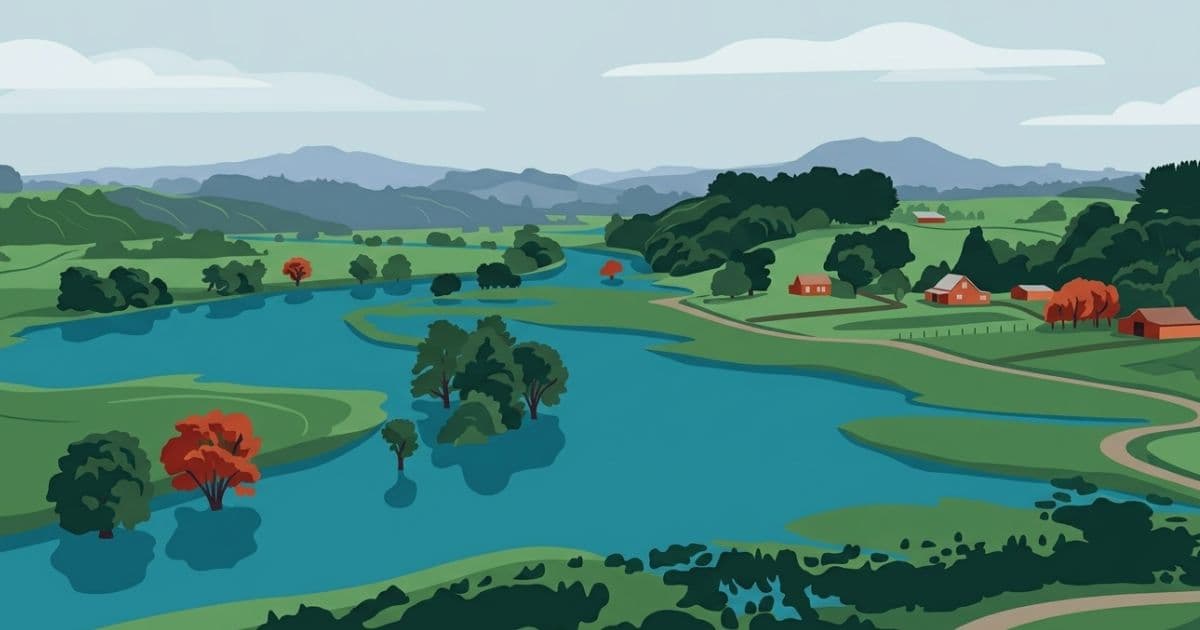 Side-by-side comparison of Auckland Council floodplain and flood-prone area layers on GeoMaps, illustrating the difference between hydraulic modelling and terrain-based ponding analysis